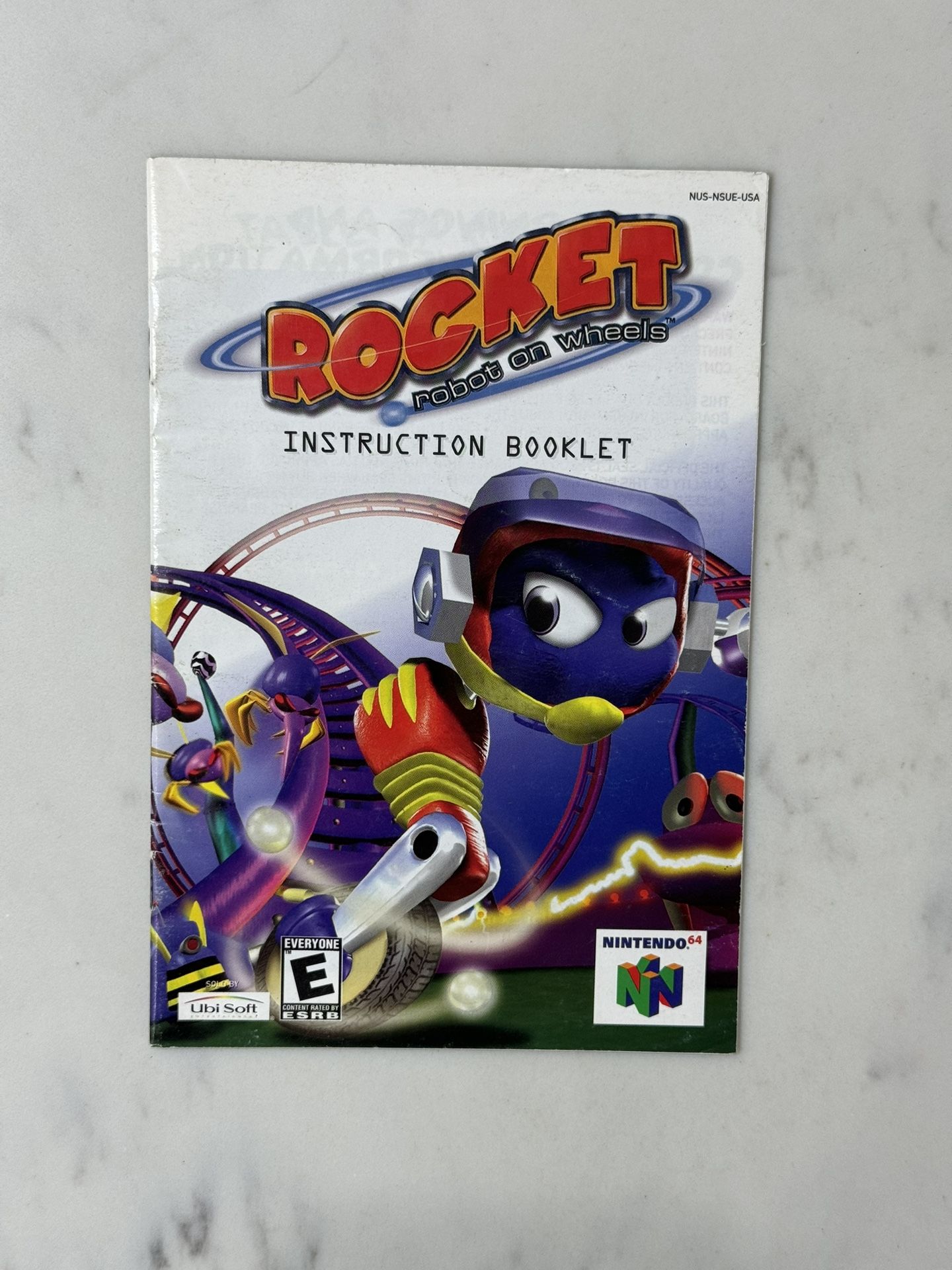 Rocket Robot on Wheels Manual Only for Nintendo 64 N64