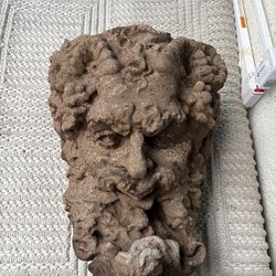 Large Cast Stone Bacchus / Dionysus Bust
