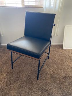 Modern Dining Chair with Wood and Metal Frame