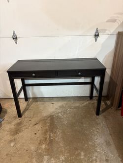 IKEA Hemnes ebony stain Wood Desk with Two Drawers