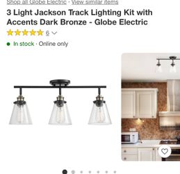3 Light Jackson Track Lighting Kit 