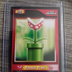 2010 Nintendo trading card Piranha Plant from the game Super Mario Bros