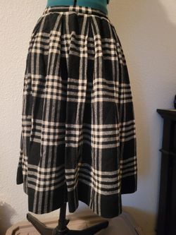 Wool Midi Skirt