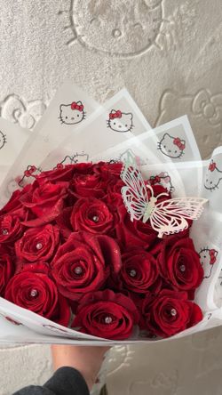 20 Rose Hello Kitty Bouquet