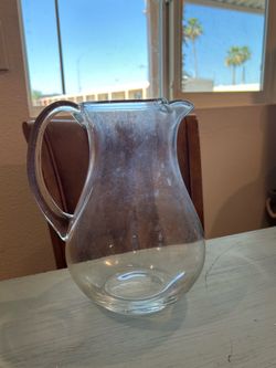 Glass pitcher