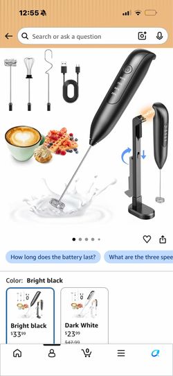 Milk frother rechargeable