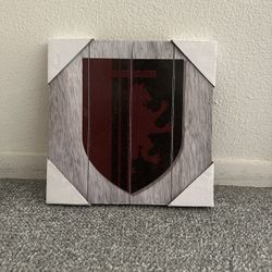 Harry Potter Gryffindor Wooden Sign 10" x 10"