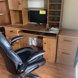 Free Desk and File Cabinet. FREE