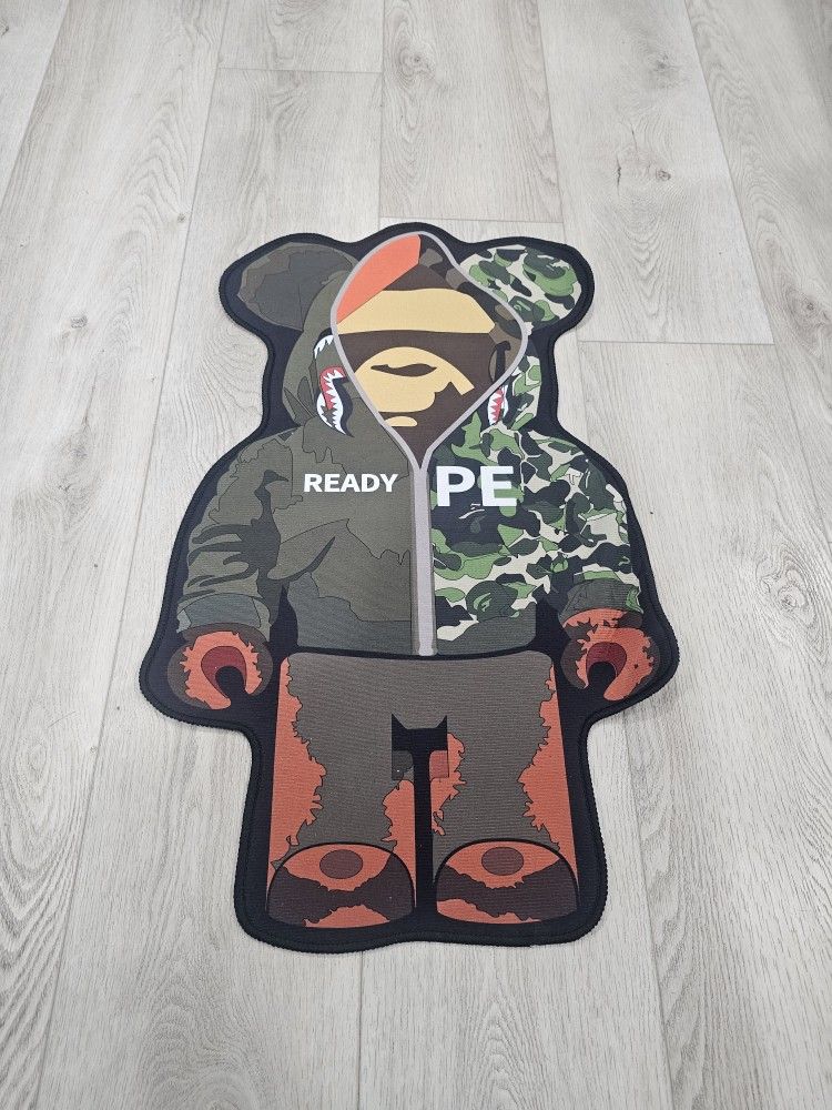 ☆ RUG ☆ CARPET ☆ Brand New Bearbricks KAWS Bape Bear Bricks Mat Sneakerhead Nike 32"×19" Be@rbrick