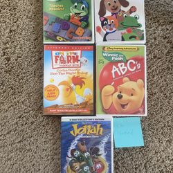 5 pack kids educational movies for dvd