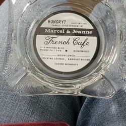 French Cafe Ashtray Vintage Southern Ca Restaurant Memorabilia 