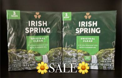 (2) PACKAGES IRISH ☘️ SPRING BAR SOAPS