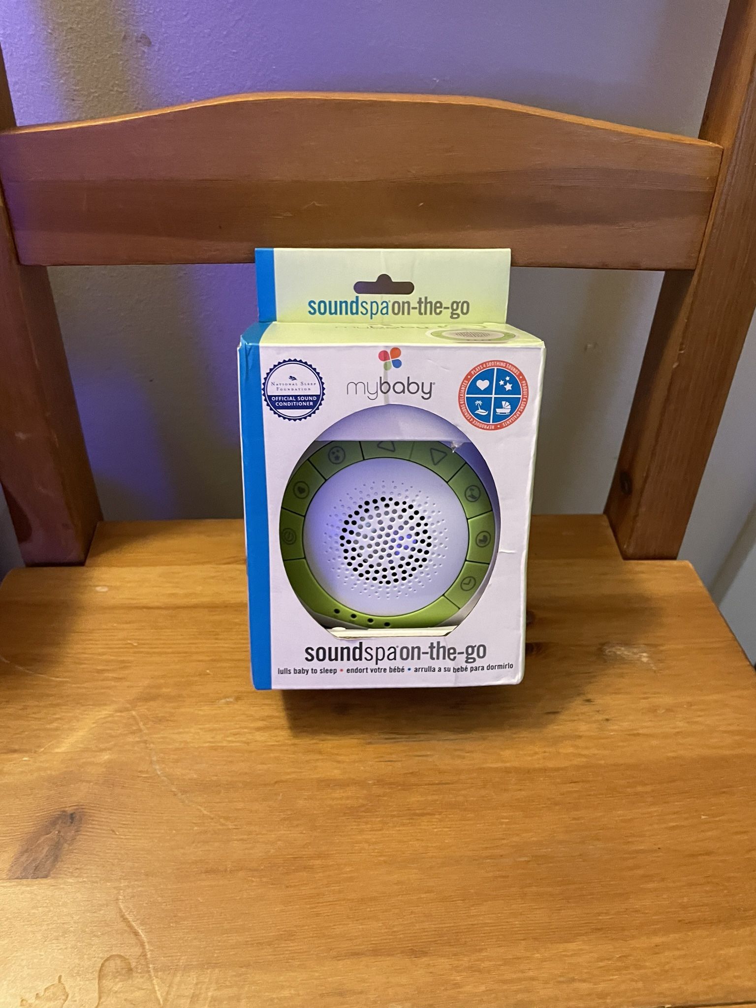 MyBaby Portable Sound Spa, Compact Size with White Noise Functionality, for Nursery for Babies