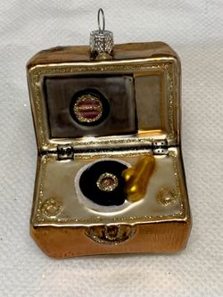 Old World Christmas Ornament Record Player