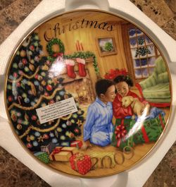 Christmas Plate w/Stand