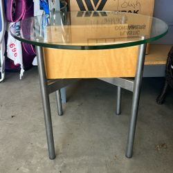 End Table With Glass Top