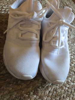 Adidas White Knit Low-Top Sneakers