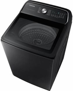 Samsung 5.4 Cubic Feet Washer With Agitator 1 Year Manufacturers Warranty WA54CG7105AV