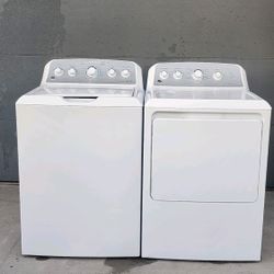 "GE" MATCHING SET TOPLOADER WASHER & ELECTRIC DRYER KING SIZE CAPACITY PLUS IN VERY GOOD CONDITION  4 MONTHS OF WARRANTY  DELIVER & INSTALLATION FREE 