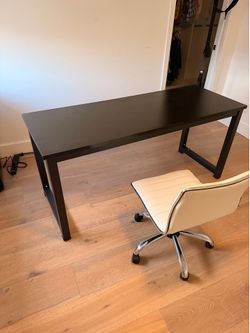 Desk and chair