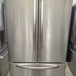 Kitchen aid Beautiful Stainless Steel French Doors Refrigerator 