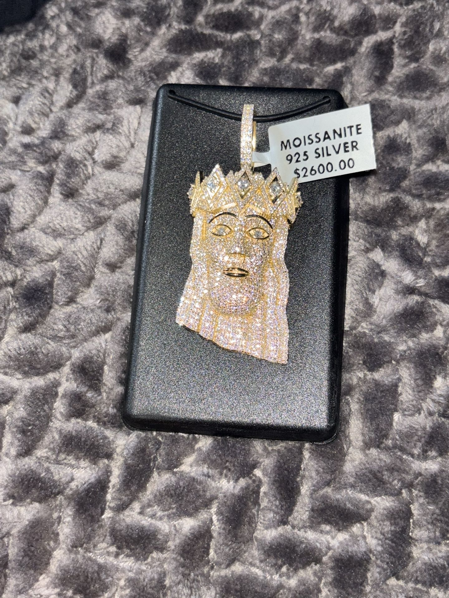 Moissanite Jesus Pendant