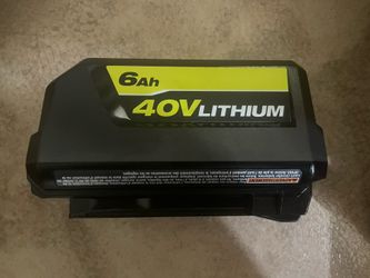 40V RYOBI BATTERY 6.0