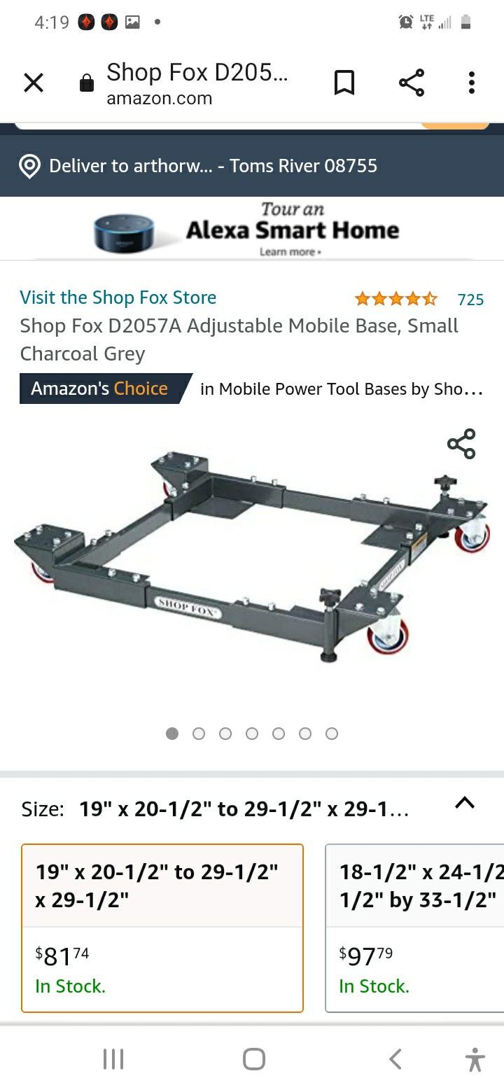 Tool-Adjustable  Brand New Mobile Base $60 EACH OR $100 FOR  2