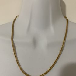 Stainless Steel Golden Tone Chain Unisex