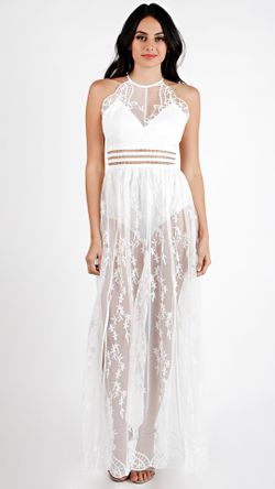 Floral Mesh Onsie Dress