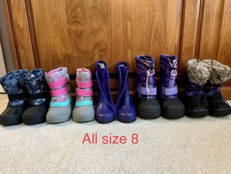 Kid’s Snow Boots, Size 8