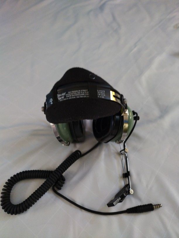 David Clark Aviation Head Set Model H10-76 Net Weight 19 Oz