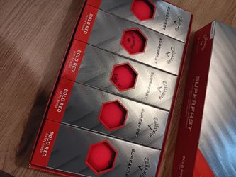New box of Callaway super fast golf balls BOLD RED