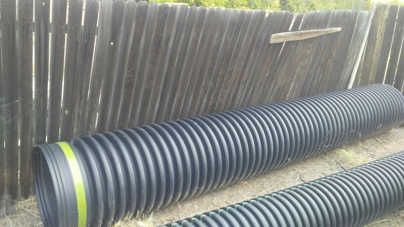 24" HDPE Corrugated Storm Drain pipe and smaller size HDPE pipe sizes