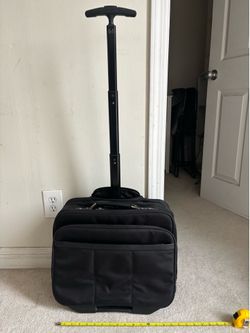 Black Rolling Business Briefcase Carry On Travel Bag - Brand New