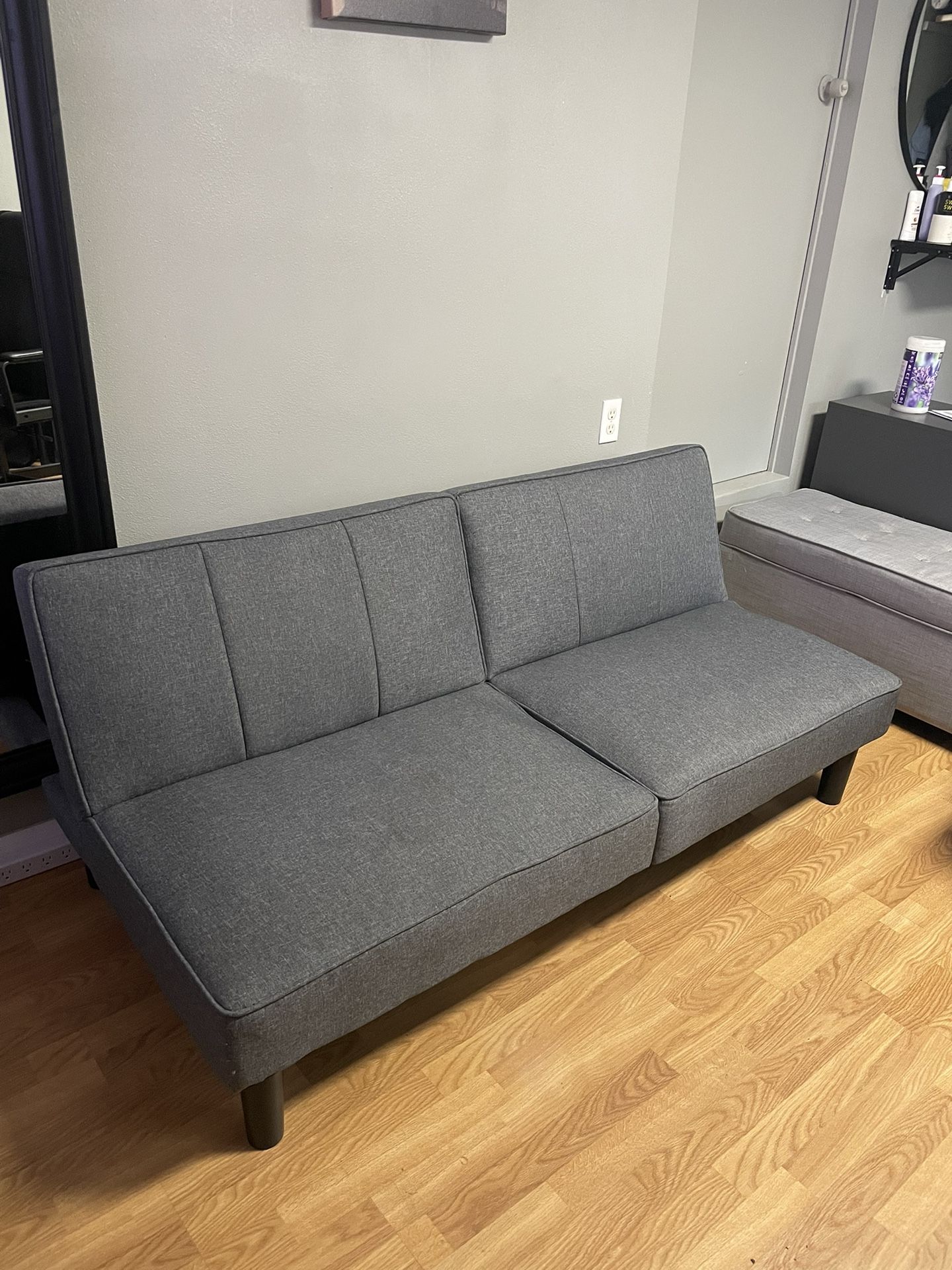Mainstays Gray Futon 66β Length