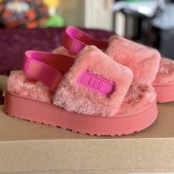 UGG WMNS DISCO SLIDE VIBRANT CORAL SIZE 8 