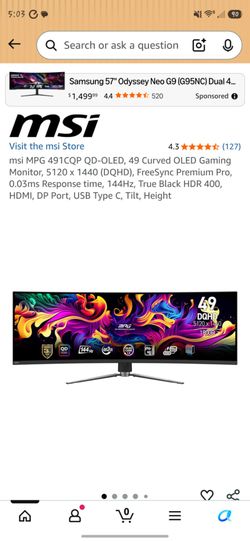 MSI Monitor (Oled)