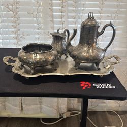 Antique Silver Set Of 4 Pieces $50