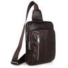 Top Grain Genuine Leather Men Chest Bags Leisure Chest Pack Men Crossbody Messenger Bags 7215