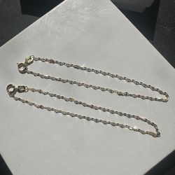 Real 14k Gold bracelets 