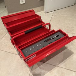 NEW Metal Tool Box Steel Toolbox With Tools