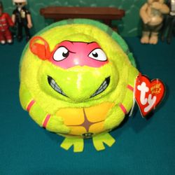 Ty Beanie Balls" Teenage Mutant Ninja Turtle " 2014 Rafael