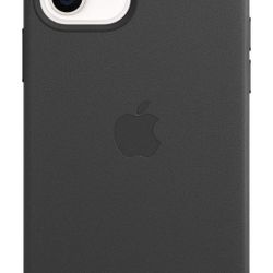 Apple iPhone 12 and iPhone 12 Pro Leather Case with MagSafe - Black #1043