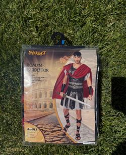 Men’s Roman Gladiator Costume XL – Spirit Halloween – Like New
