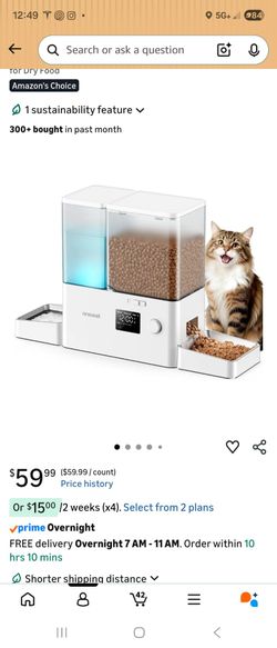 Automatic food dispenser and water