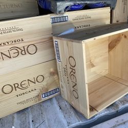 Oreno Wine Box For Organizing Or Plant Display One Design Only 