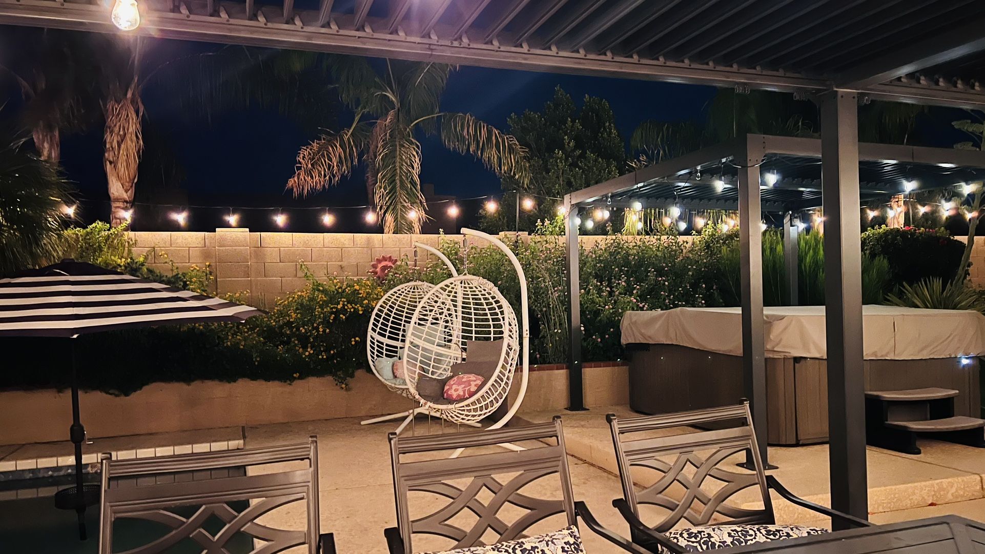 White Hanging Chairs