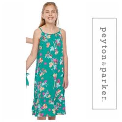 Peyton & Parker green floral maxi dress, Size 10 Girls 