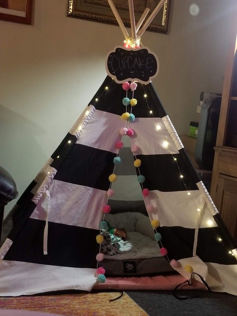 B&W STRIPE TEEPEE (TEE PEE)